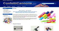 Desktop Screenshot of confetticannons.com